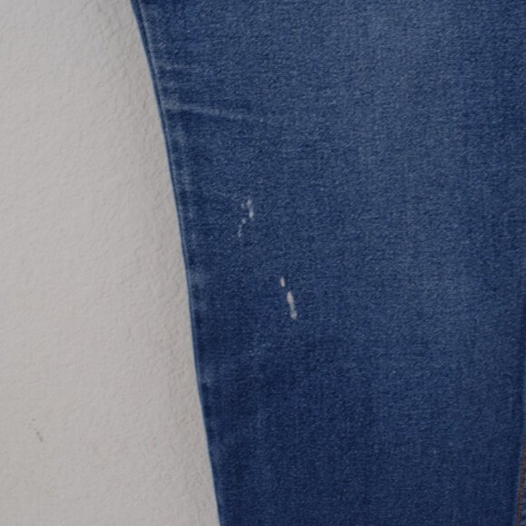 Vintage Worrrn 80s Gitano Medium Wash Flat Front Cotton Pants size 18 SHORT | 34 - Picture 9 of 10